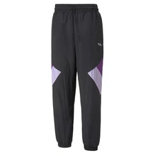 PUMA L. London Track Pants Mens Black, Purple Casual Athletic Bottoms 53994901