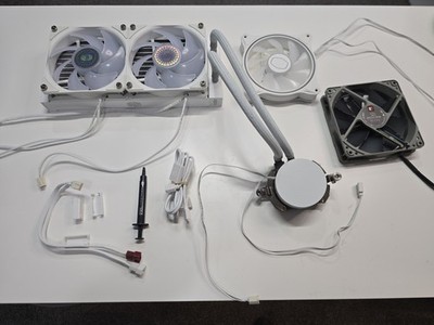 CoolerMaster MasterLiquid ML240L RGB White AIO AM5/AM4,LGA1700/1200 w/extra fans