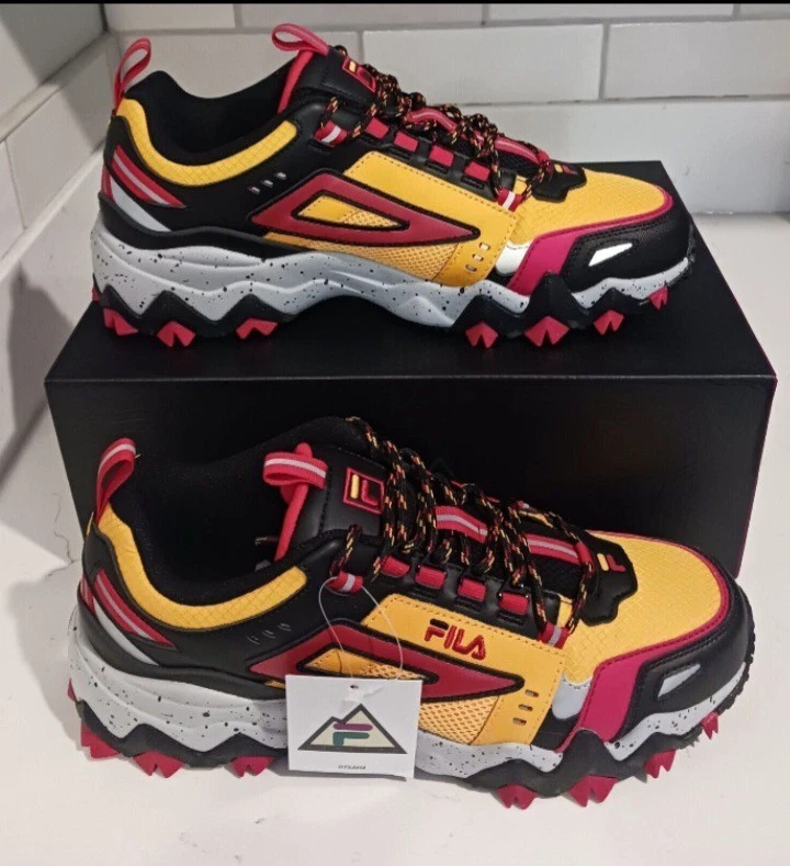 Fila OM TR Hiking Shoes Gold Fusion Black Red Men's Sz 9.5 Hiking Trail Sneakers
Opens in a new wind