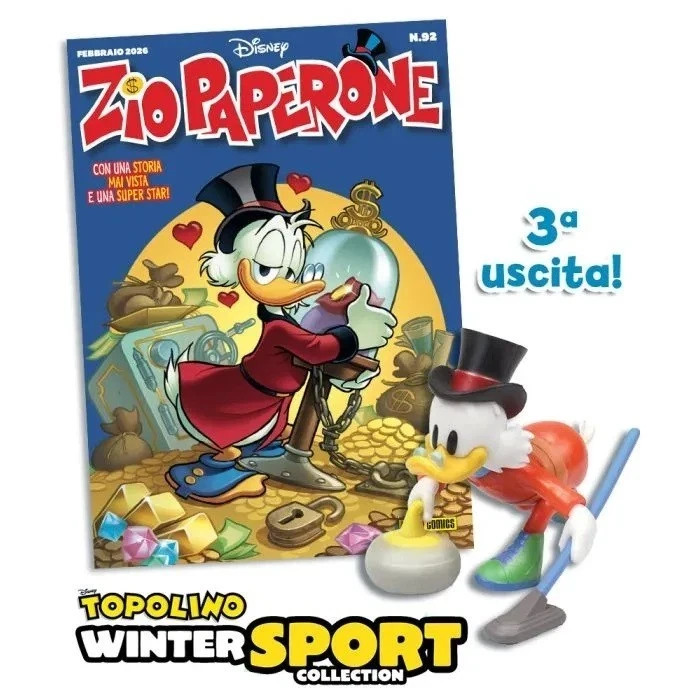 Zio Paperone 92 con statua di Topolino NUOVO