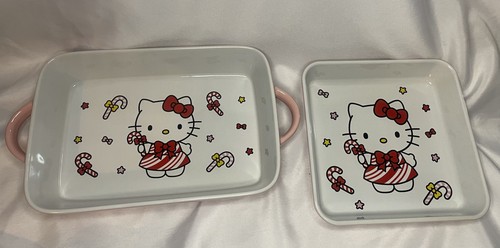 Hello Kitty By Sanrio Set di 2 pentole da forno alla menta piperita