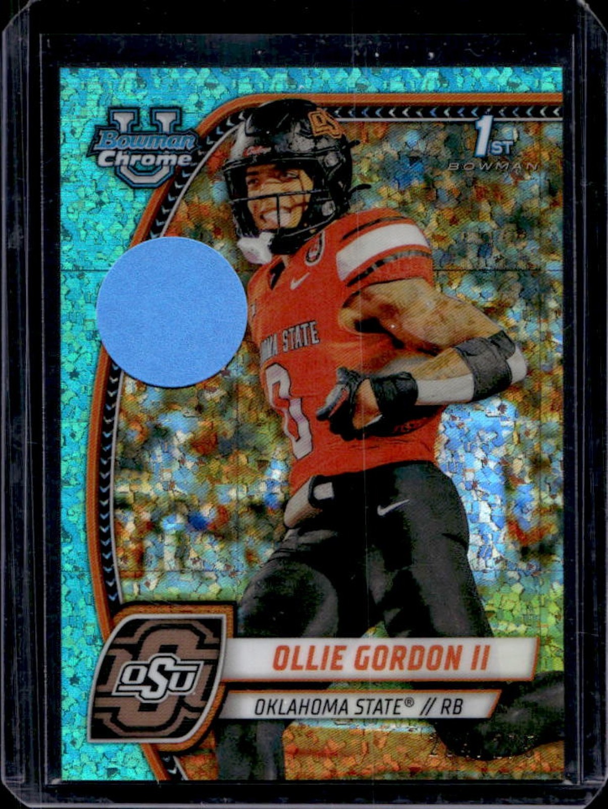 2024 Bowman Chrome U Ollie Gordon II Aqua Mini Diamond Refractor 1st #/275