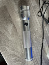 Mag-Lite Flash Light Torch Silver Aluminium 2D Cell Maglite