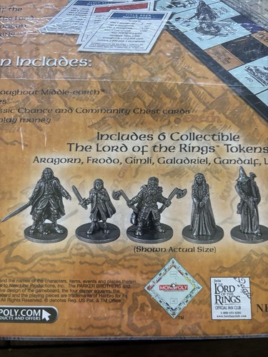 NEU Monopoly Herr der Ringe Trilogie Edition Brettspiel 2003 versiegelt - Bild 7 von 8