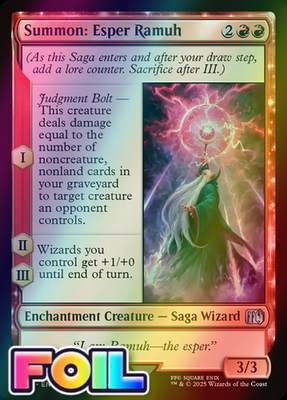 x1 Summon: Esper Ramuh FOIL FIN Final Fantasy MTG 161 M/NM 1x | eBay x1 Summon: Esper Ramuh FOIL FIN Final Fantasy MTG 161 M/NM 1x | eBay