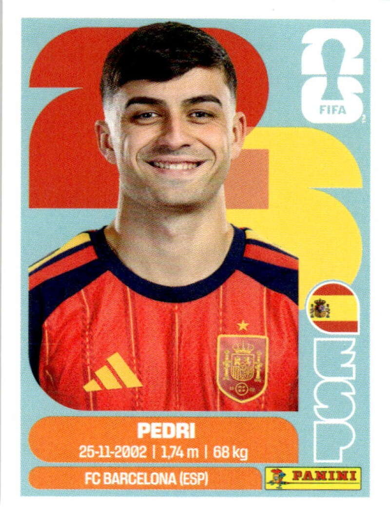 2026 Panini World Cup Stickers #ESP11 Pedri - Spain MLS