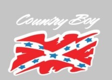Country Boy Vinyl Decal 5 X 3.5 Inches Ora 651 Red Wht Bl Free Shipping Country Boy Vinyl Decal 5 X 3.5 Inches Ora 651 Red Wht Bl Free Shipping