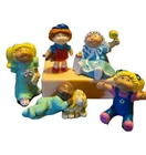 Cabbage Patch Kids Lot of 5 PVC 2" Figures 1984 Mini Dolls Vintage O.O.A INC