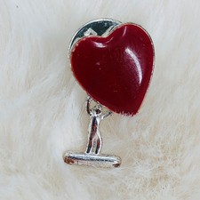Vtg Diet Coke Coca Cola Red Heart Health Journey Advertising Lapel Pin