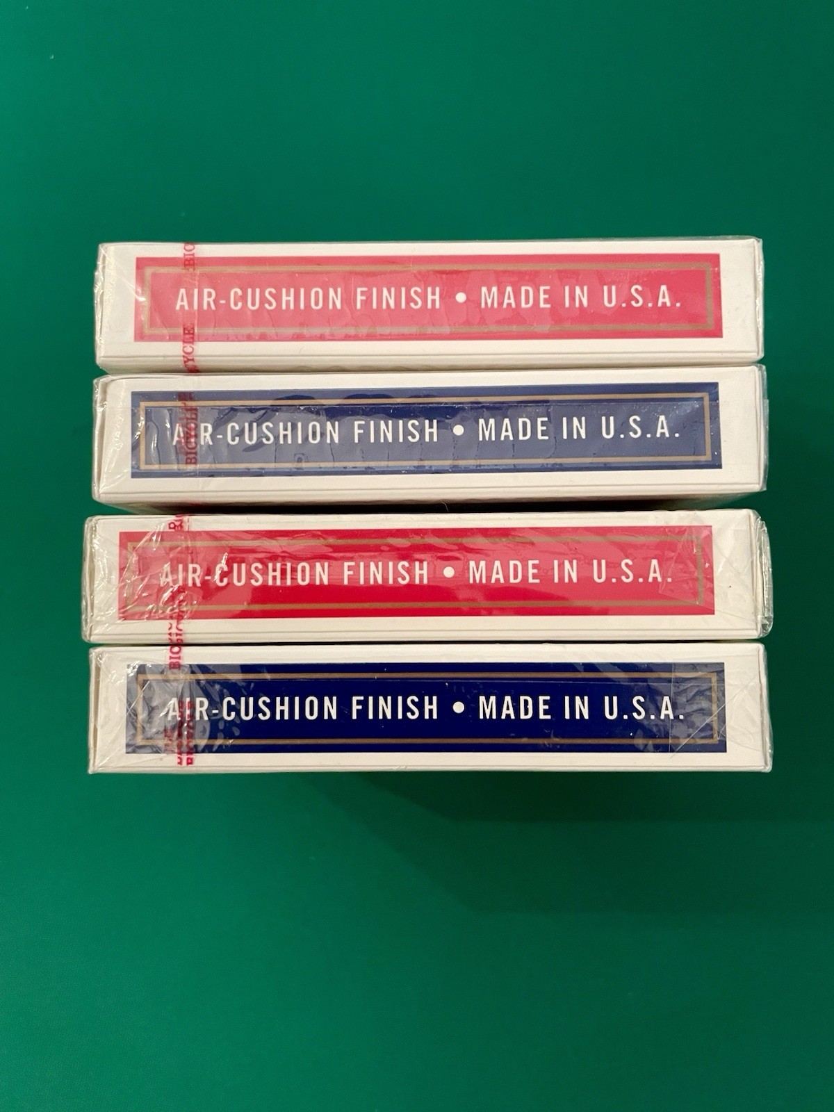 *OHIO DECKS* 4x Bicycle Rider Back Poker 808 Playing Cards, R/B *BLUE SEALS!*