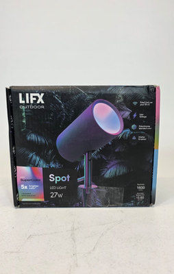 #ad #ad New Genuine LIFX SuperColor Outdoor Spot LED Light 27W 1600 Lumens New Open Box $49.90