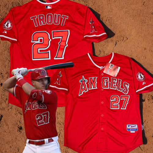 Mike Trout Los Angeles Angels Rookie Era Jersey 50 Majestic Authentic Deadstock