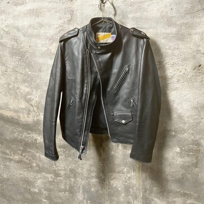 Schott 7441 Semi-Double Riders Jacket Black Size 40 Urban Research L #FF BCB