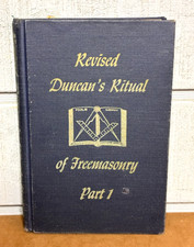 Revised Duncan's Ritual of Freemasonry ~ Part 1 ~ Hardcover Book ~ 1965