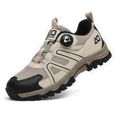 Hiking Shoes Men's Women's Outdoor Casual Walking Rotating Button Travel Boots