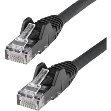 Startech 35 Ft Black Snagless Cat6 Utp Patch Cable - Rj-45 Male Network - Rj-45