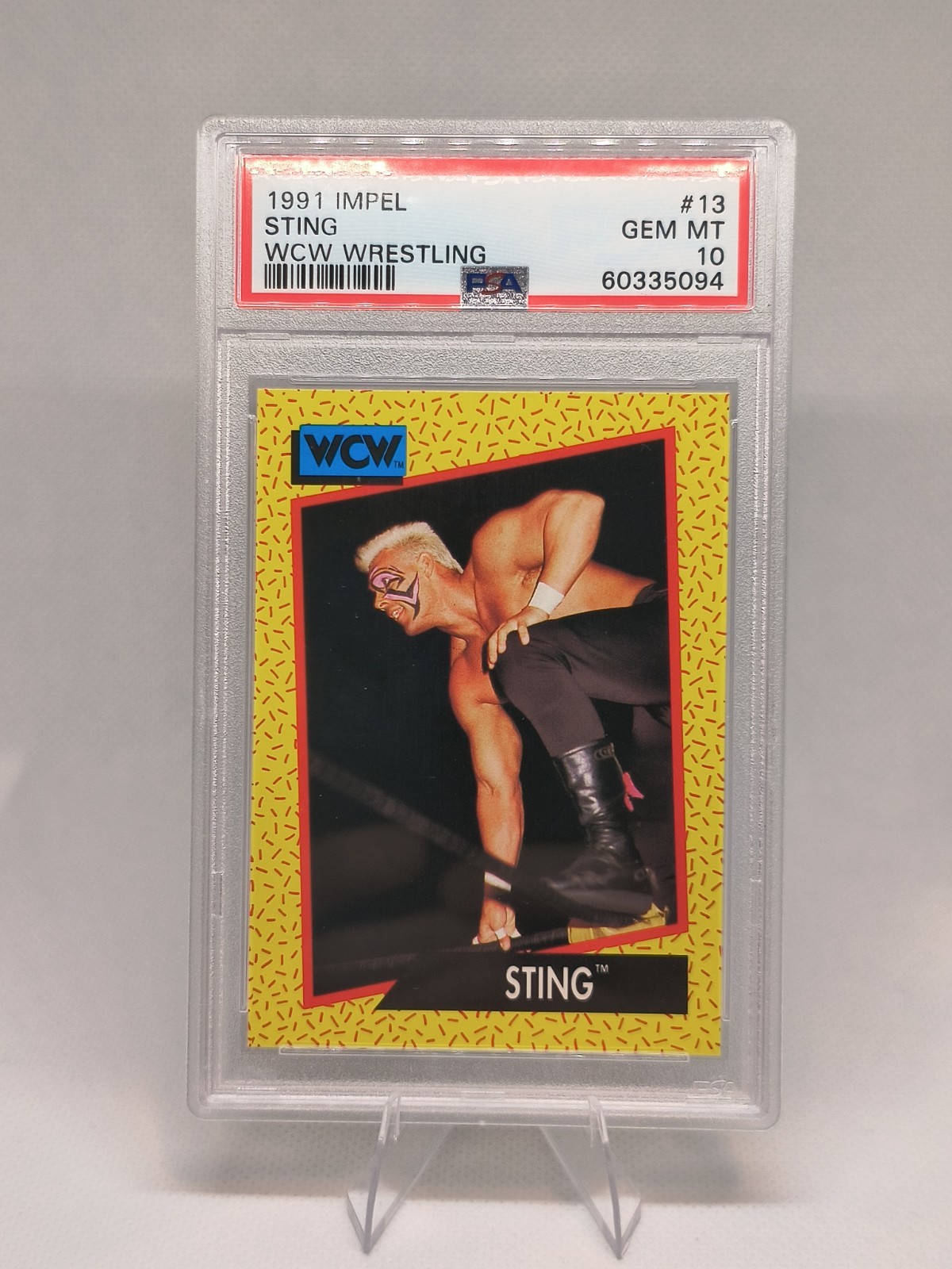 1991 Impel Sting #13 WCW Wrestling PSA 10