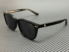 MONT BLANC MB0258SA 001 Black Grey Men's 55 mm Large Sunglasses