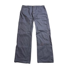 Dickies Relaxed Fit Carpenter Pants Men Blue Canvas Workwear Size 34W Workwear