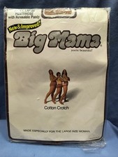 Vintage Big Mama Pantyhose NOS 1980s XXL Ex Ex Large Sealed Package