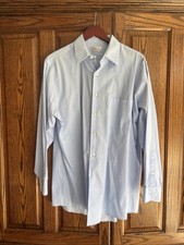 VAN HEUSEN Regular Fit Men  s Dress Shirt Blue Color Size 16 1/2 32/33