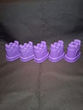 SET of 5 - Kinetic Sand Castle Molds Plastic Accessories ONLY