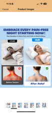 Clinical-Level Relief Cervical Neck Pillow for Sleeping, Orthopedic Contour Memo