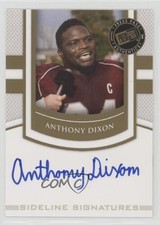2010 Press Pass Portrait Edition Sideline Signatures Gold Anthony Dixon Auto fm0