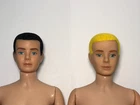 Vintage Barbie Early  REFLOCKED KEN DOLLS - YELLOW HAIR OOAK  (1960s)