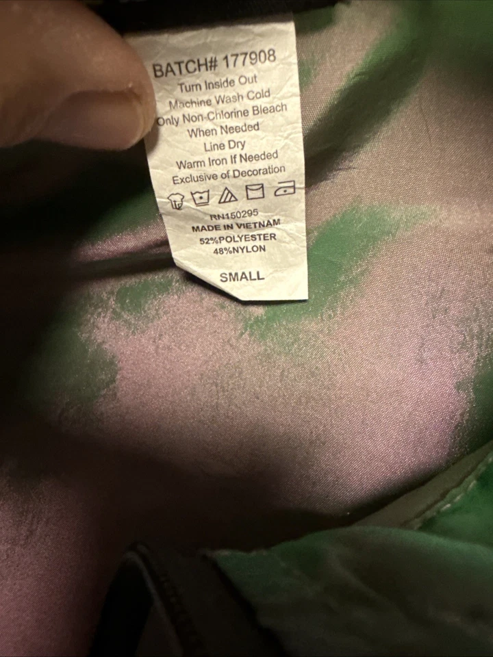 VIntage 90s Surf Style Windbreaker Jacket Mens Small Beach Translucent - Image 4 of 4