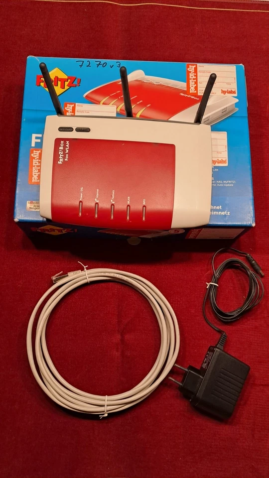 AVM FRITZ!Box 7270v3 Wlan Router ADSL 300 Mbit/s