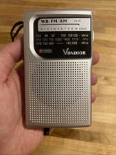 Vondior VX-W Portable Transistor Radio AM/FM/WB with Antenna Works