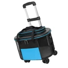 Portable Pet Trolley Case Dog Cat Carrier With Wheels Pet Suitcase For Goin FI