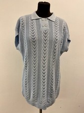 Maglione maglia oversize vintage anni 80 bambino colore blu | Donna taglia M/L