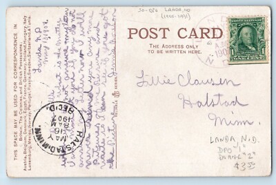 DPO (1905-1991) Landa ND Postcard The Bonny Banks O Lock Lomond Carabao 1907
