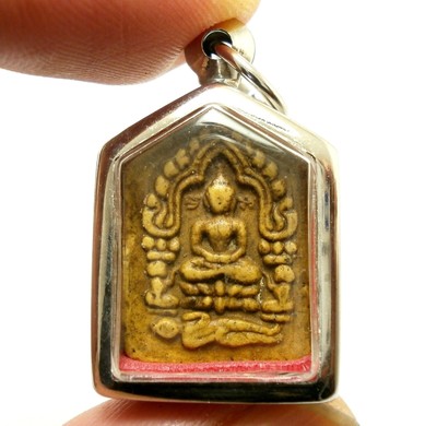 LP TIM BLESSED 1971 KHUNPAEN PRAI KUMAN THAI BUDDHA MAGIC TAKRUT AMULET PENDANT