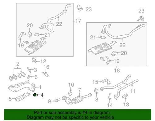 Подлинная гайка выпускного коллектора Ford серии E, Crown Victoria 2003-2019 — W701706-S2 - Изображение 2 из 2