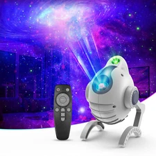 Star Projector Galaxy Night Light - Star Sky Nebula Projection Lamp with Remote