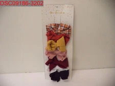 NWT- Capelli New York Girls Warm Combo 7 Pack Hair Bow Clips, One Size SCG5214-8