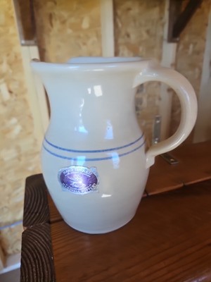 Crock Cream Pitcher By Marshall Pottery,  8.3/4''x5