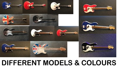 GITARRE PIN ANSTECKER VERSCHIEDENE MARKEN MODELL & FARBEN EMAILLE GESCHENK MUSIK GIBSON FENDER  