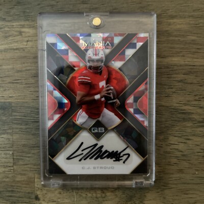 2022 Wild Card Auto Mania CJ Stroud 1/4 Tri Crystal Digital