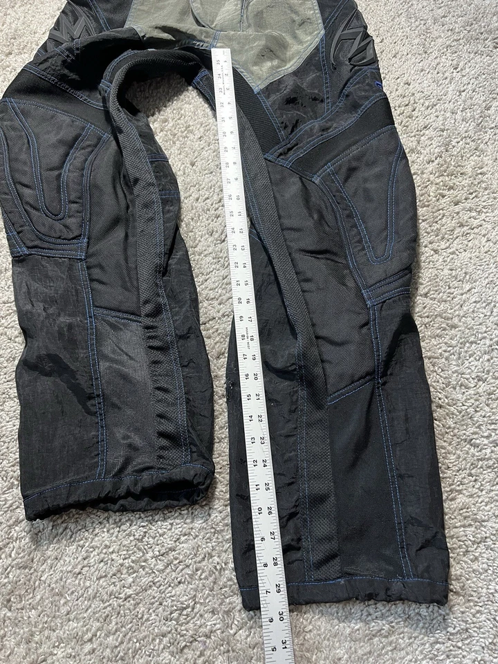 Pantalones Empire Paintball Azul Camuflaje XS Vintage Cintura 24-28 Acolchados Y2k Sueltos Foto 2 de 4