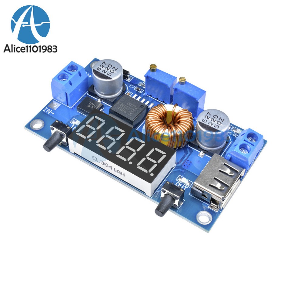 5A CC/CV W USB Voltmeter LED Drive Step down Li-ion charger Power ...