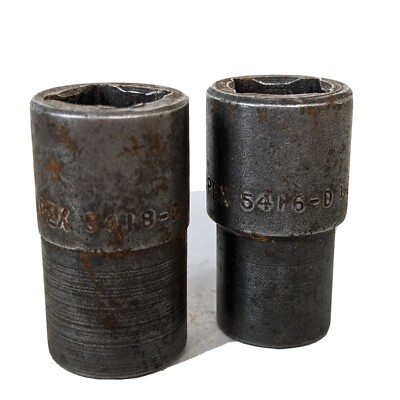 Apex 1/2'' Drive 12-Point Sockets 1/2 & 9/16 (5418-d 5416-d) Vintage