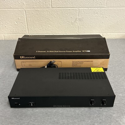 Russound X75 2-Channel 75W Dual Source Power Amplifier