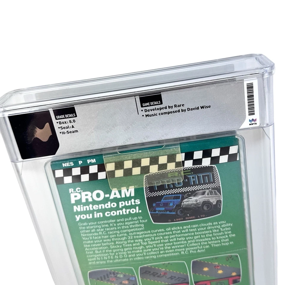 NES RC Pro-Am WATA 8.0 Factory Sealed Graded Nintendo Game R.C. ProAm Round Seal - Image 4 of 4