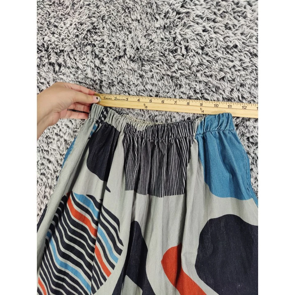 Maxi Falda WOLF & RITA Niñas Talla 12 Pana Algodón Orgánico Pull On Arte Retro Foto 4 de 4