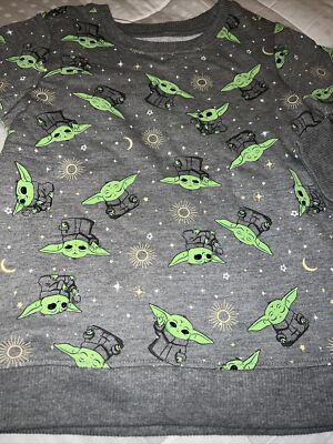 Star Wars Baby Yoda Grogu Sweatshirt Mandalorian Boys Size 4T