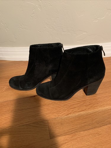 vince camuto black suede booties
